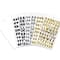 Black, Gold, Silver & White Modern Letter & Number Stickers by Recollections™